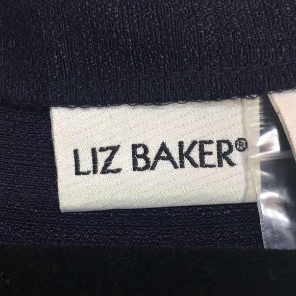 LIZ BAKER Career/Office Linen-Like Window Pane Design Short Sleeve Jacket - Picture 12 of 15